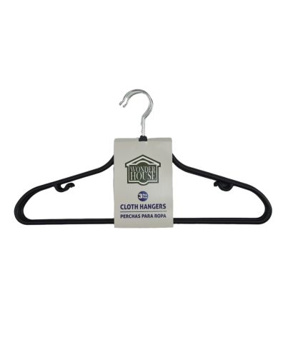 3PC PLASTIC CLOTHES HANGER