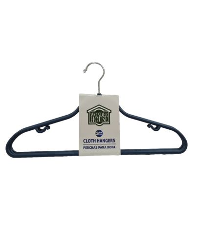 3PC PLASTIC CLOTHES HANGER