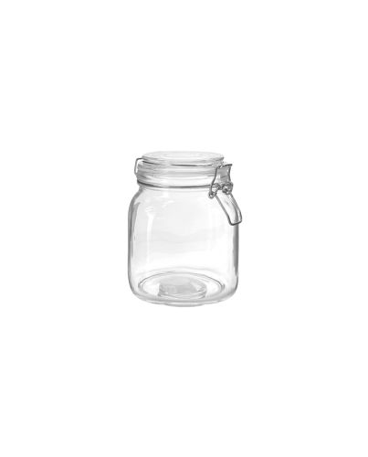 GLASS JAR SQUARE 1.0L