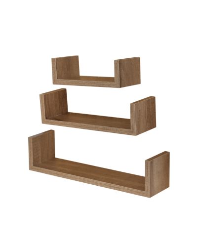 WALL SHELF 3PC (22x10x7cm)(32x10x8cm)(42x10x10cm)
