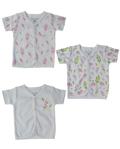 BABY GIRL 3PC SHIRTS OPEN FRONT