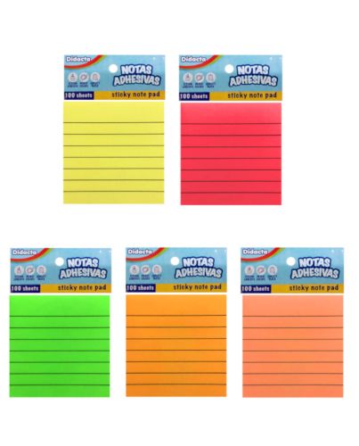 FLUORESCENCE STICK NOTEPAD 3in * 3in