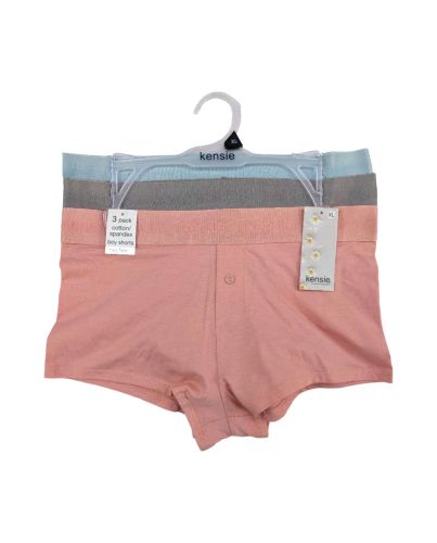 3PK LADIES BOXER SHORTS