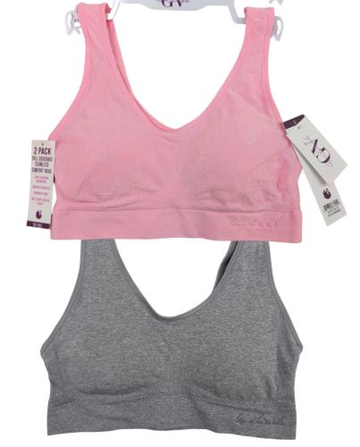 2PK LADIES BRA PINK/GREY