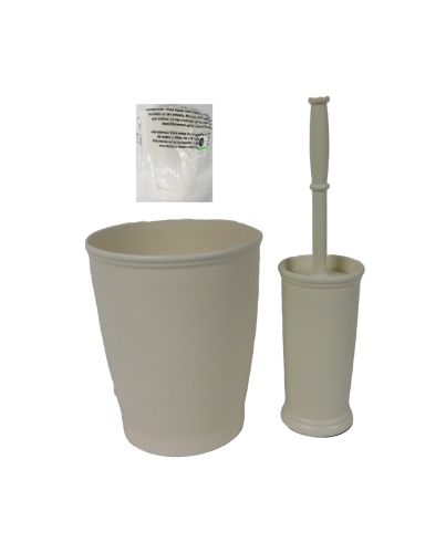WASTE CAN W/BOWL BRUSH CRM