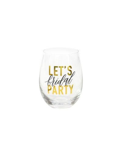 STEMLESS WINE GLASS BRIDAL PARTY
