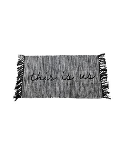 HAND WOVEN THIS IS US RUG