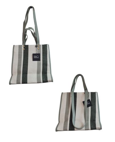 FABRIC CANVAS TOTE BAG GREEN