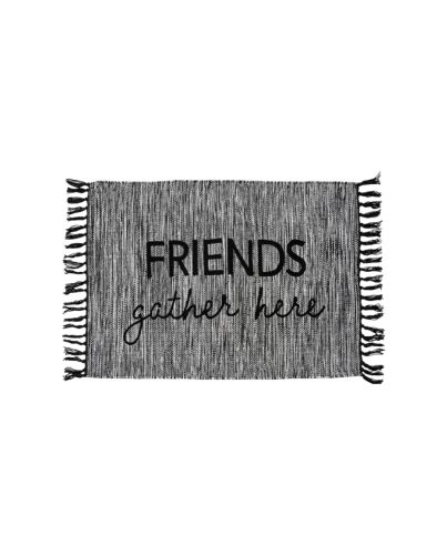 HAND WOVEN FRIENDS GATHER RUG
