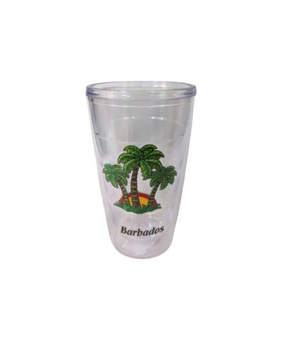 PALMTREE INSULATED CUP W/PATCH 16OZ