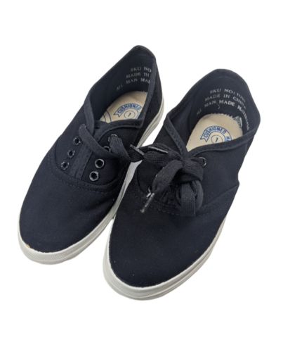 MISS CANVAS W/SHOELACE BLK