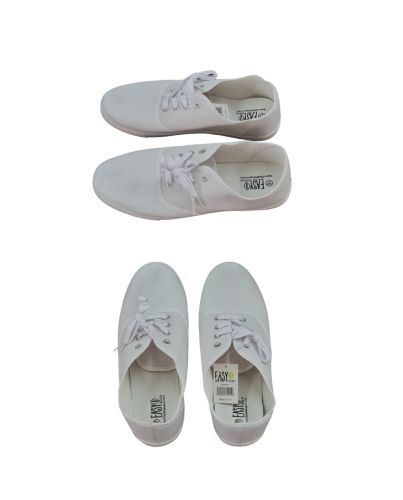 MEN CANVAS SHOE WHITE 7-13