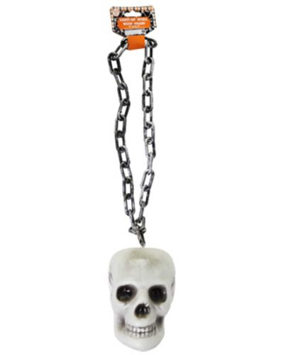 CHAIN W/SKULL LIGHT UP EYES