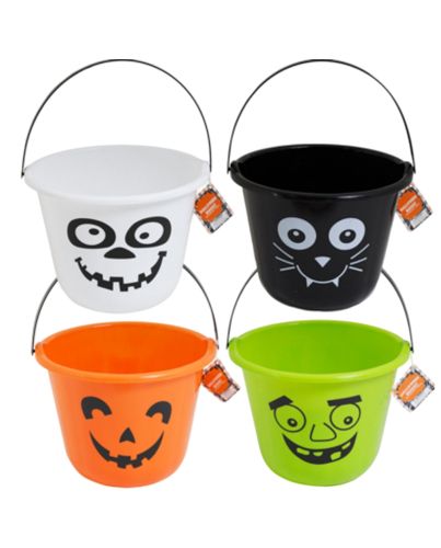 BUCKET PUMPKIN W/HANDLE