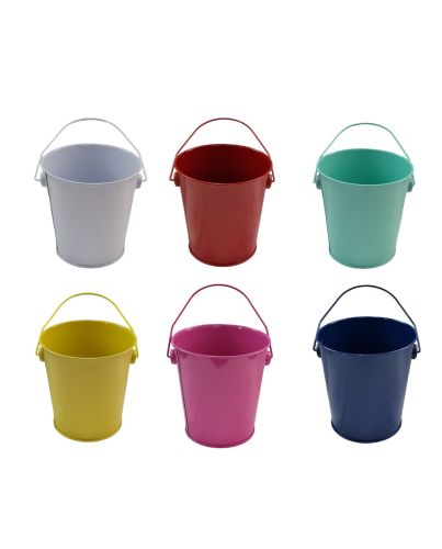 TIN PAIL SMALL SOLID COLOURS