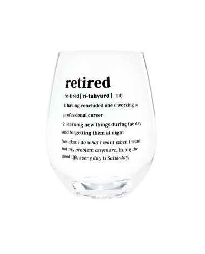 WINE STEMLESS GLASS 16OZ RETIRED