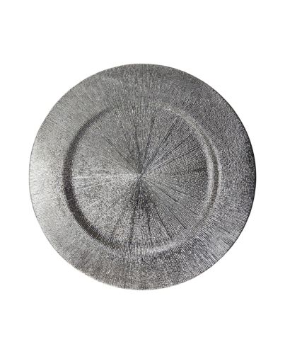 PLASTIC PLATE SILVER