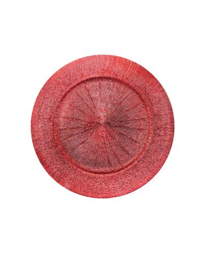 PLASTIC PLATE RED