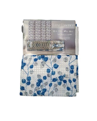 SHOWER CURTAIN W/HOOK NAVY 70in X 72in