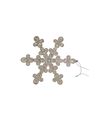 SNOWFLAKE ORNAMENT SILVER