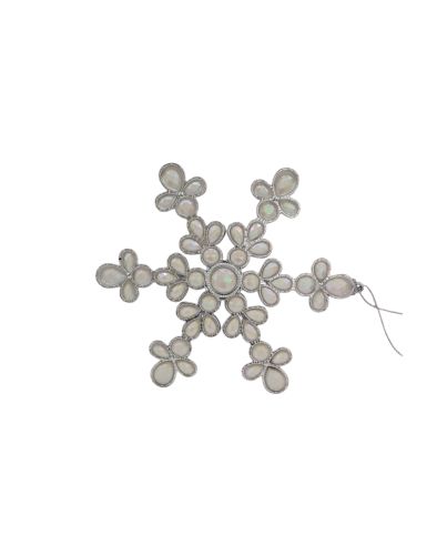 SNOWFLAKE ORNAMENT SILVER