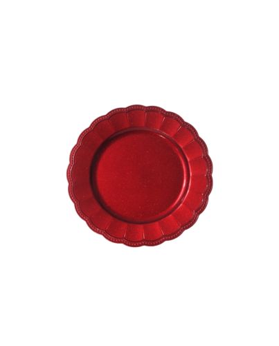 CHARGER PLATE RED