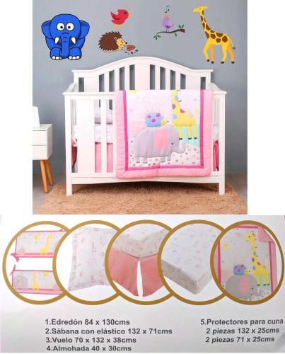 5PC CRIB BEDDING SET