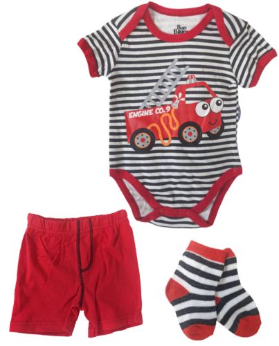 N/BORN BOYS SHORT PANTS SET