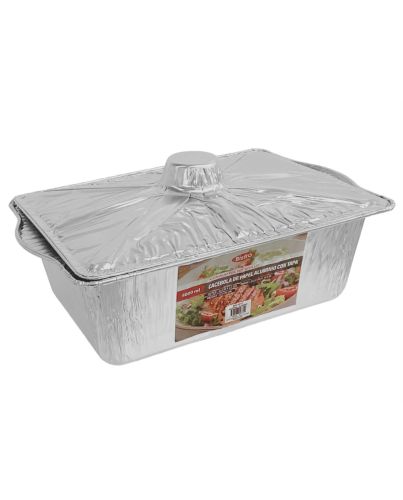 ALUMINUM FOIL POT  W/LID 4000ml