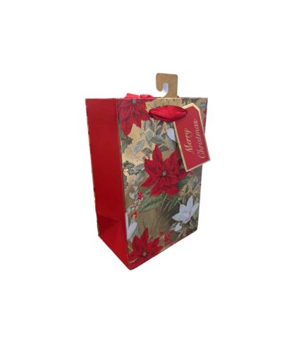 POINSETTIA SMALL GIFT BAG