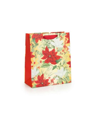 POINSETTIA MEDIUM GIFT BAG