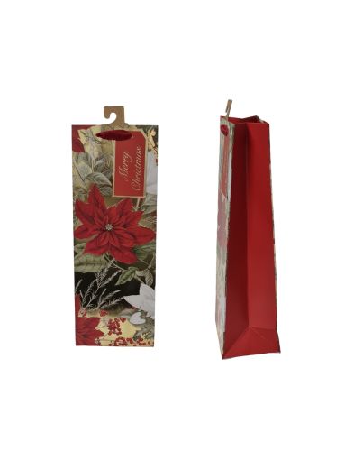 POINSETTIA BOTTLE BAG