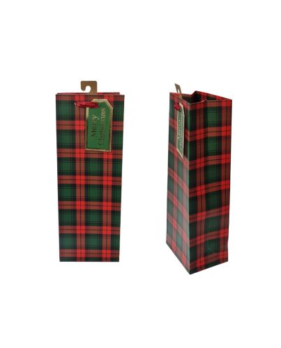 TARTAN BOTTLE BAG