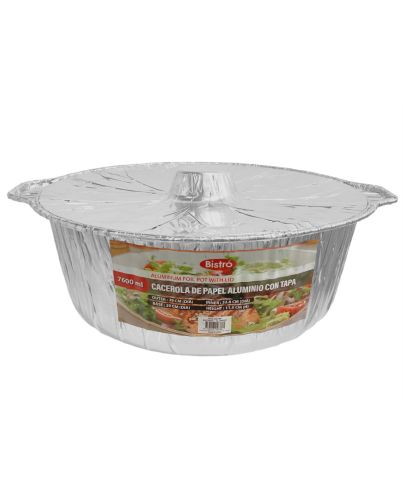 ALUMINUM FOIL POT  W/LID