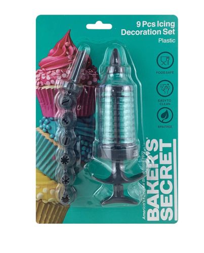 PLASTIC ICING DECOR SET