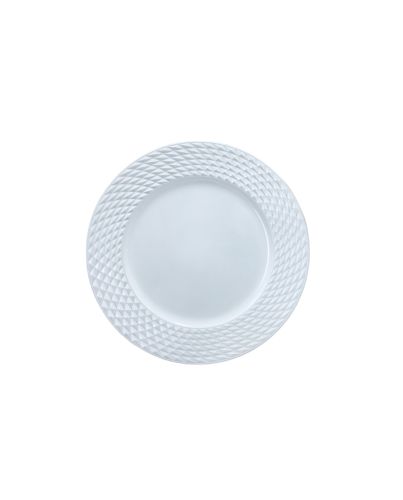 PLASTIC CHARGER PLATE WHITE