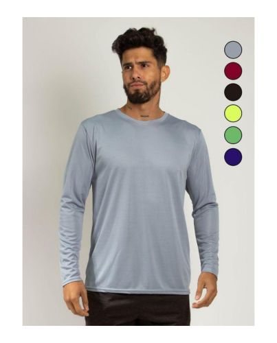 MEN SOLID L/SLEEVE T-SHIRT