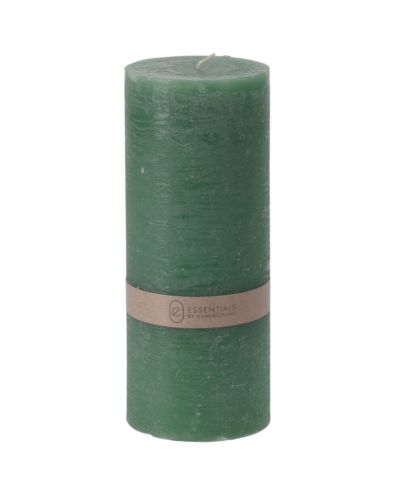 CANDLE PILLAR DARK GREEN