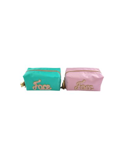 COSMETIC BAG W/FACE WORDING