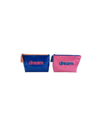 COSMETIC BAG W/DREAM WORDING