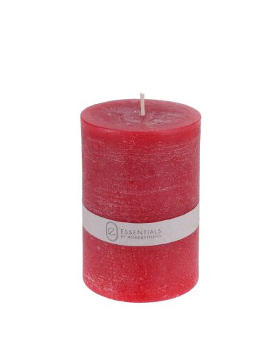 CANDLE PILLAR 10CM RED