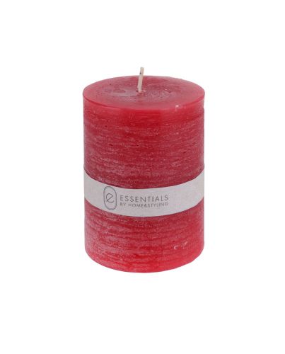 CANDLE PILLAR 8CM RED