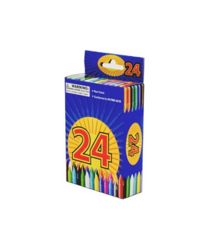 CRAYONS WAX 24CT