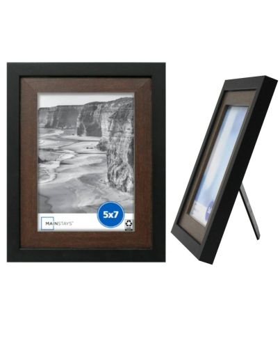 PHOTO FRAME 5inX7in TWO TONE BLACK