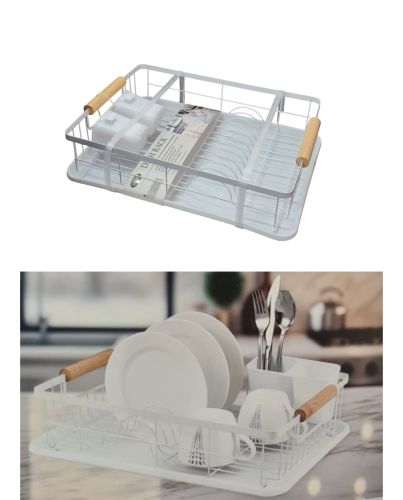 DISH RACK WHITE