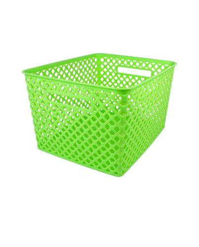 LG WOVEN BASKET LIME