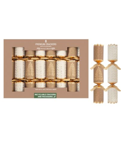 8 PREMIUM GOLD TREE 12.5in CRACKERS