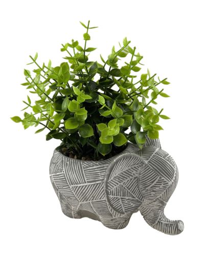 ARTIFICIAL PLANT W/ELEPHANT POT