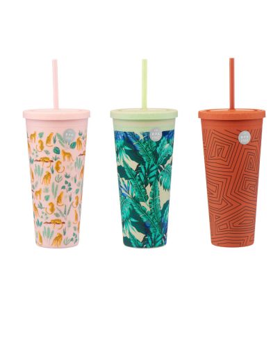 24OZ PRINTED RUBBER TUMBLER