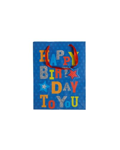 GIFT BAG HAPPY BIRTHDAY TO YOU BLUE